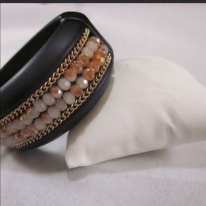 Simply Vera Wang Cuff Beaded Bangle Bracelet